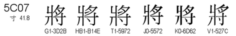 U+5C07